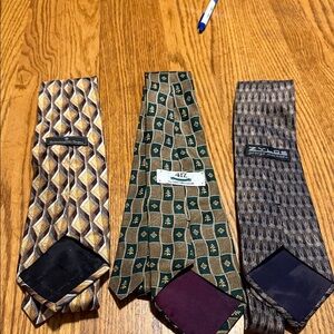 Ermenegildo Zegna Elegant Tie  - Gold, Green, Brown